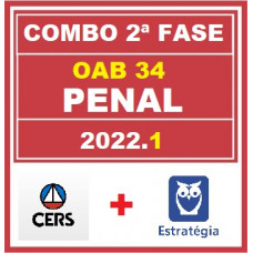 COMBO 2 em 1 - OAB 2ª FASE XXXIV (34) - DIREITO PENAL - CERS + ESTRATÉGIA - 2022 - AGORA VOCÊ PASSA!
